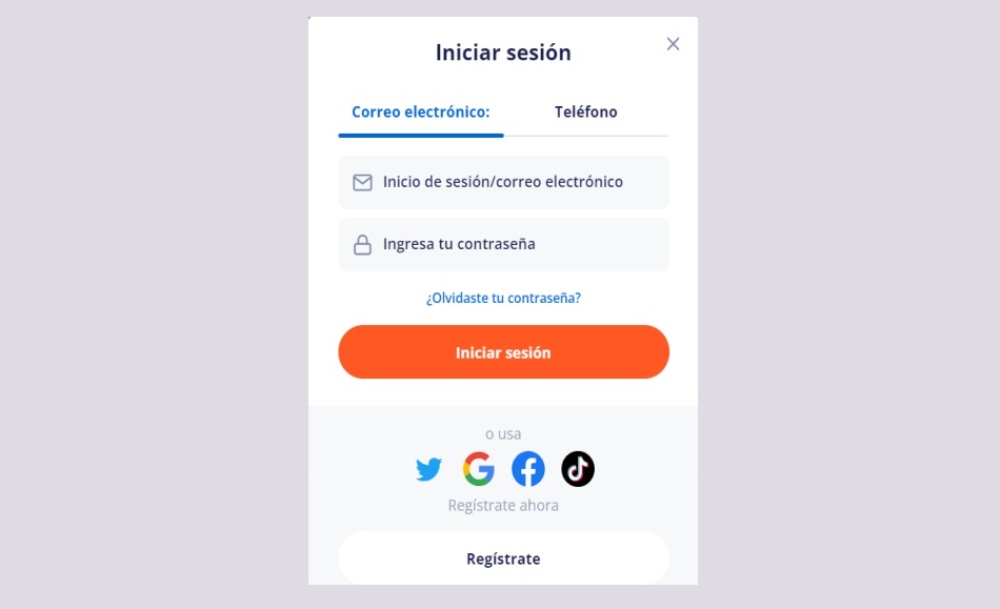 Regístrate